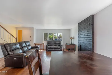 a living room with furniture and a couch