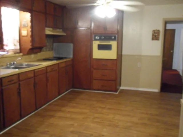 a view of kitchen and utility room