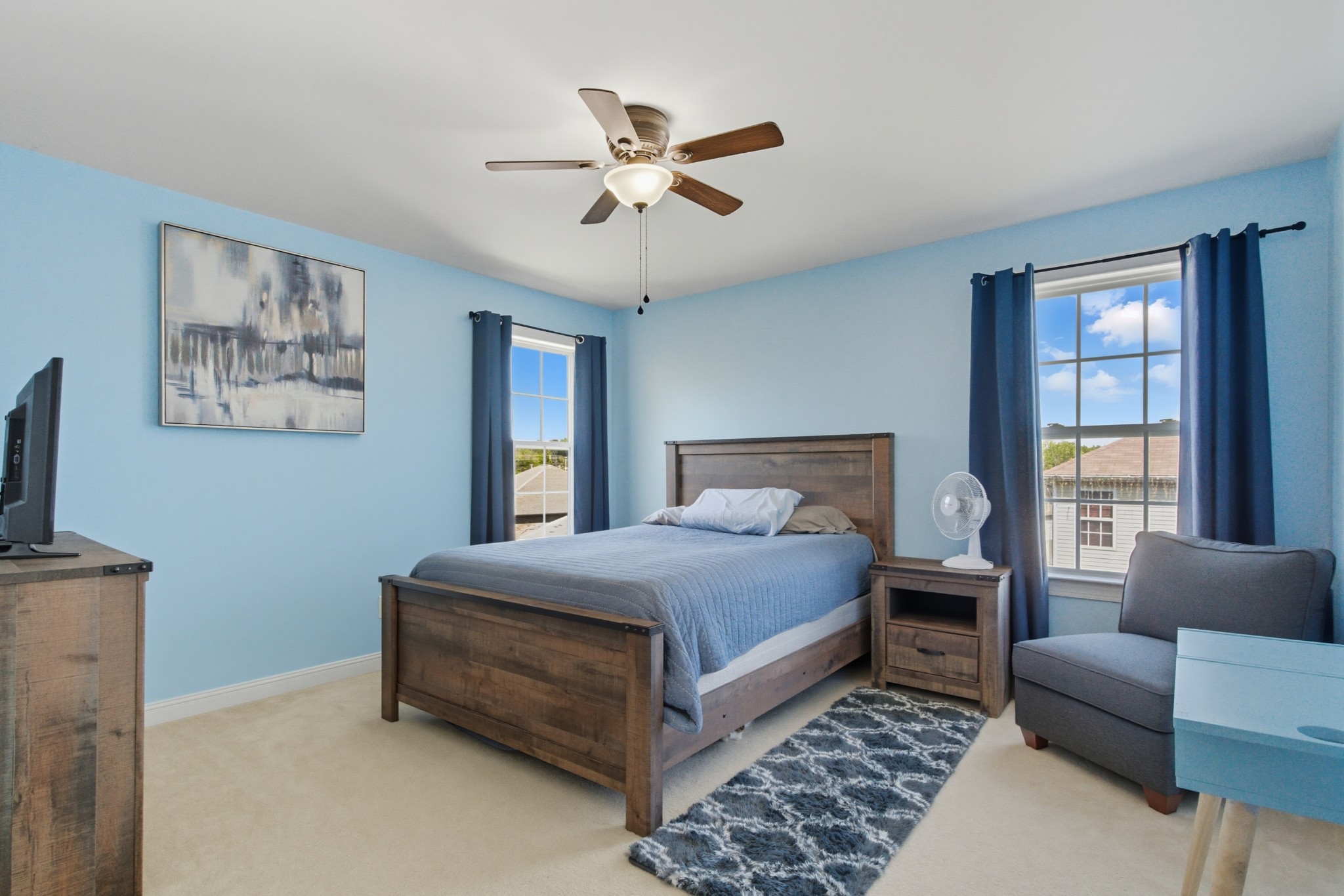1511 Saddle View Mount Juliet, TN 37122 - Photo 24 of 52 a bedroom with a bed couch and window
