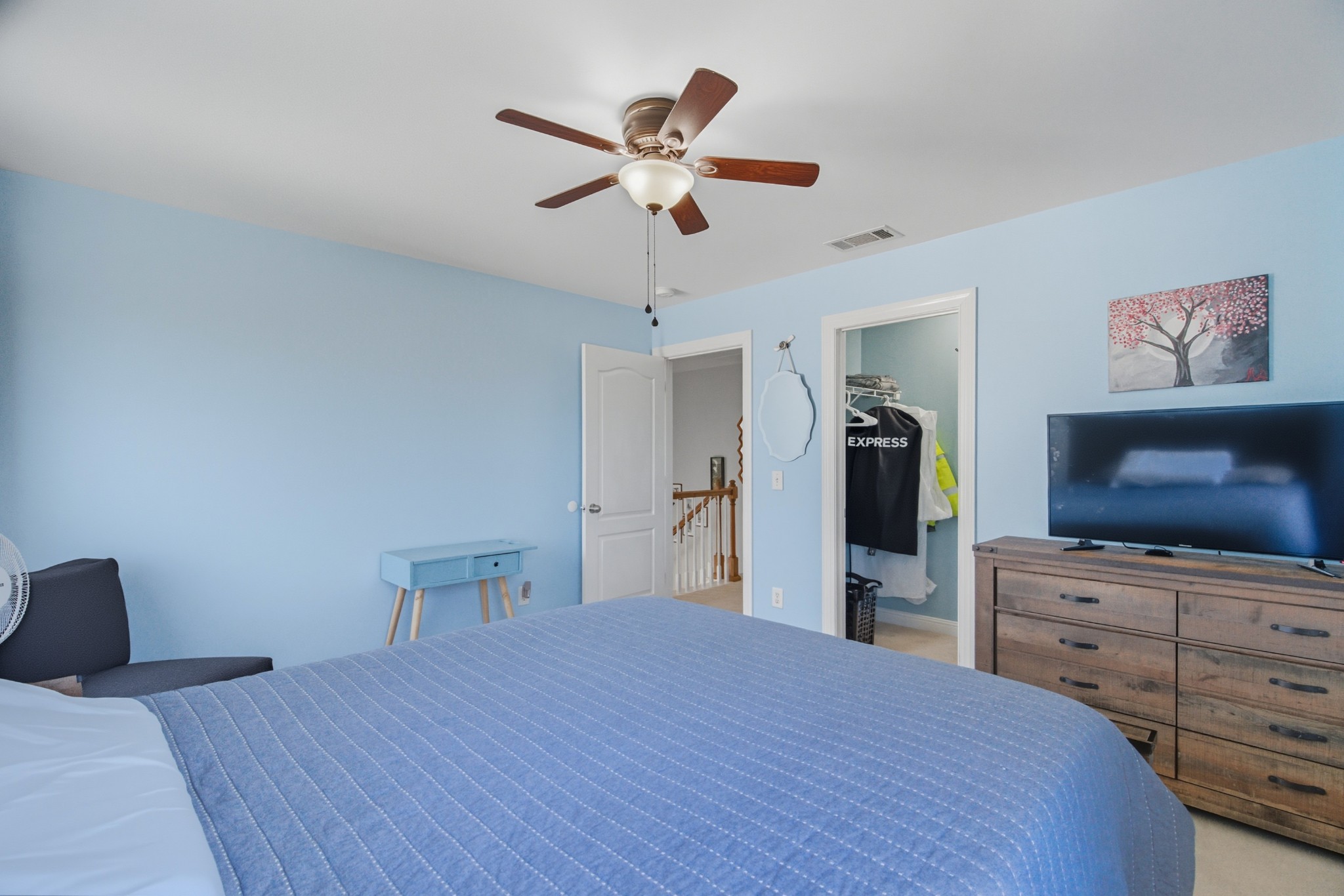 1511 Saddle View Mount Juliet, TN 37122 - Photo 25 of 52 a bedroom with a bed and wooden floor