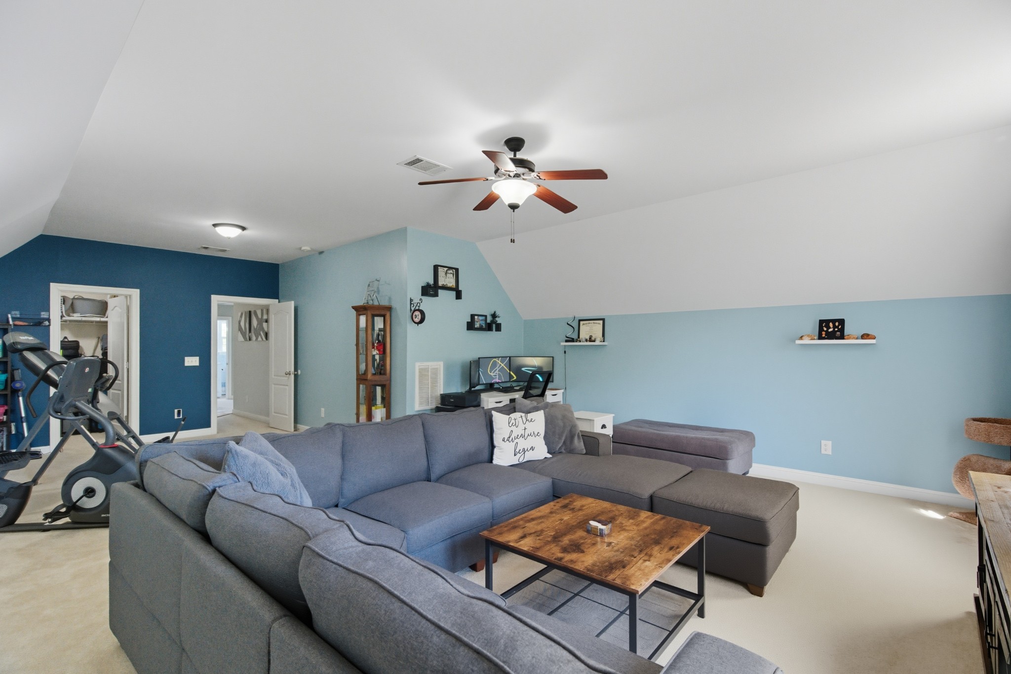 1511 Saddle View Mount Juliet, TN 37122 - Photo 31 of 52 a living room with furniture a ceiling fan and a rug