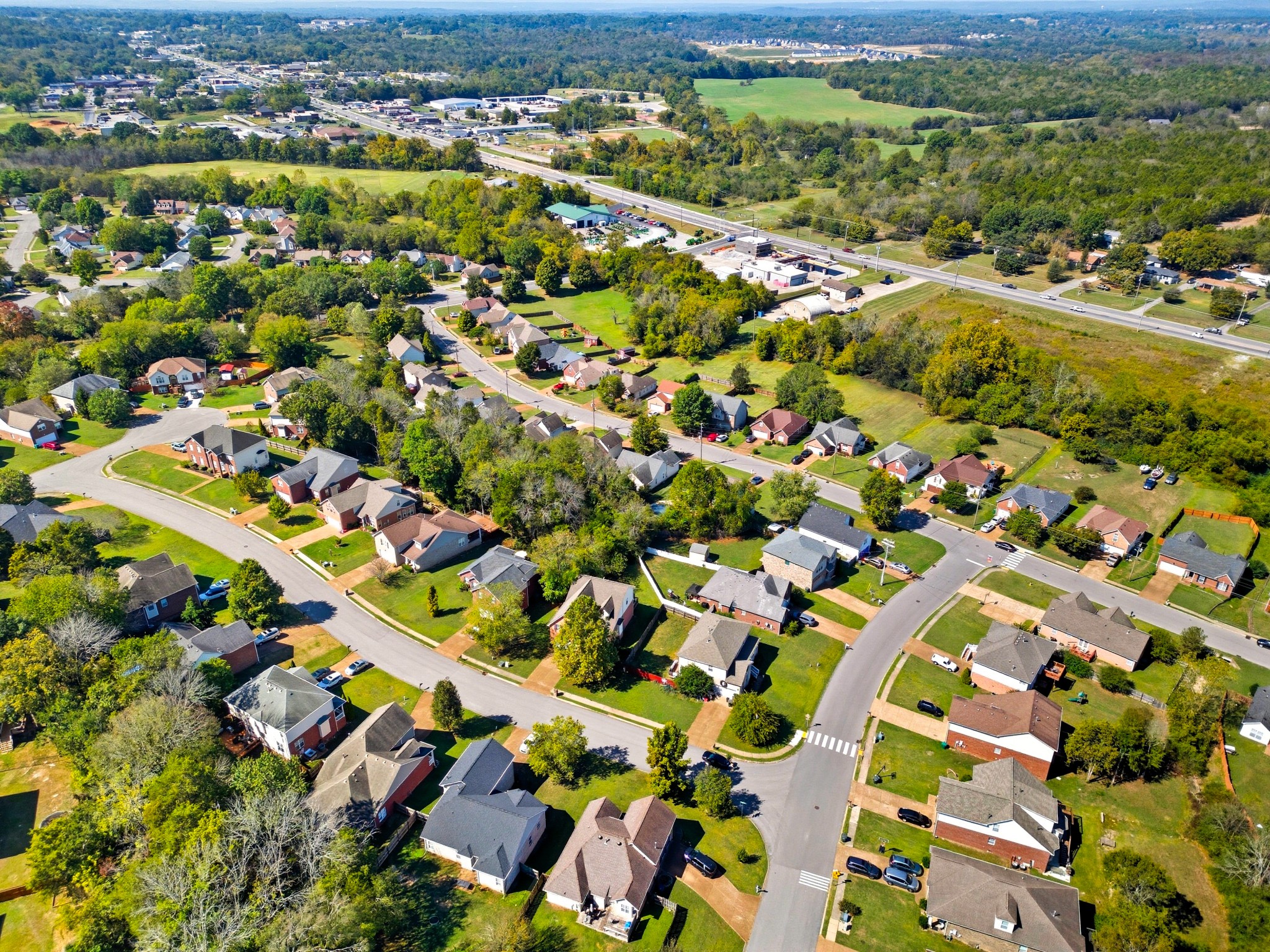 1511 Saddle View Mount Juliet, TN 37122 - Photo 47 of 52 an aerial view of residential houses with outdoor space