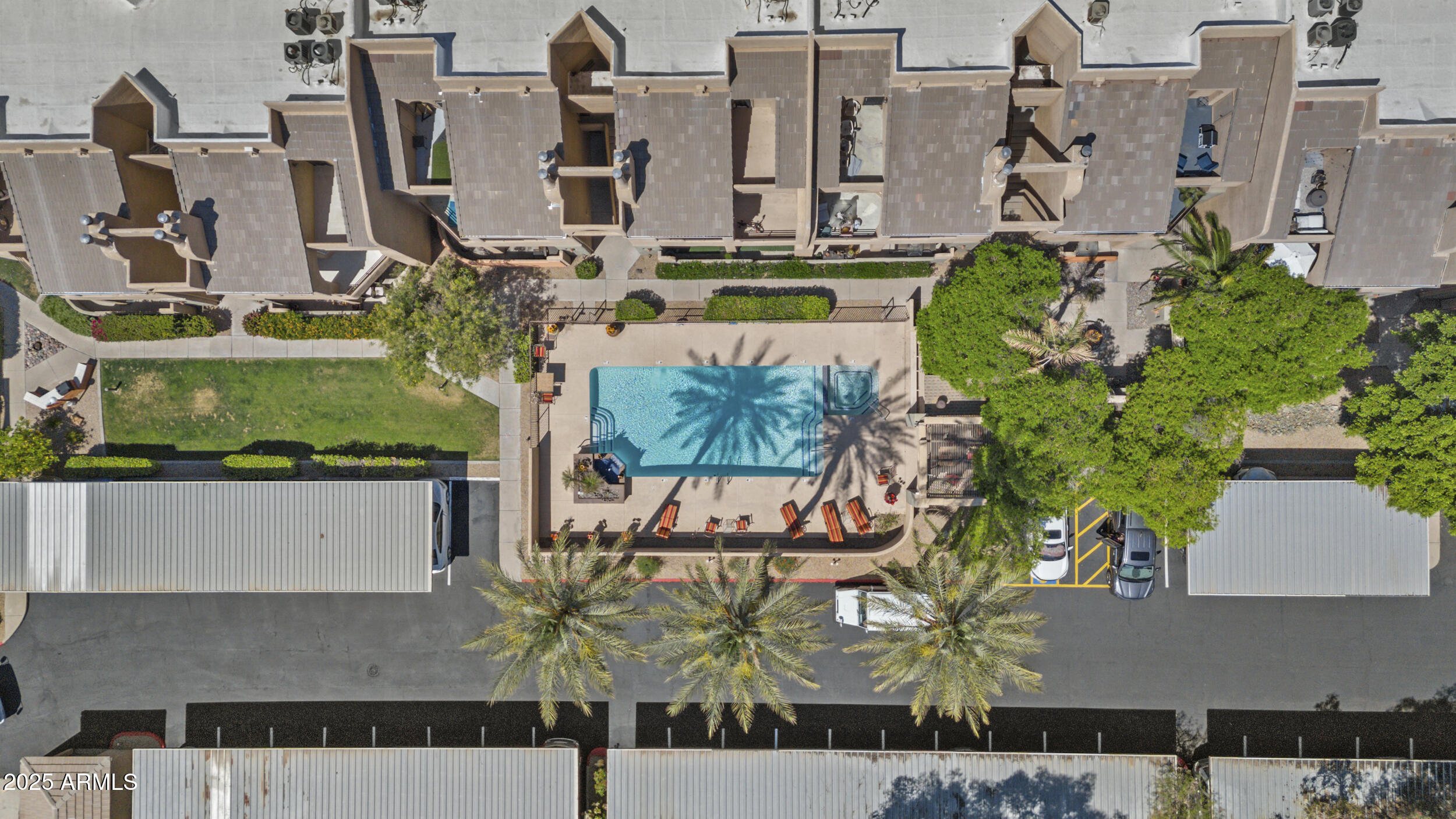 3845 East Greenway Road, Unit 230 Phoenix, AZ 85032 - Photo 32 of 37 an aerial view of a house with a yard swimming pool