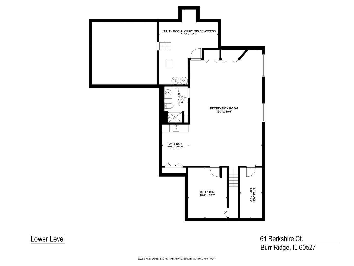 61 Berkshire Court Burr Ridge, IL 60527 - Photo 47 of 47 a picture of a wall with white and white wall