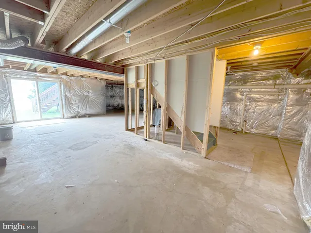 a view of a room with rack on the wall