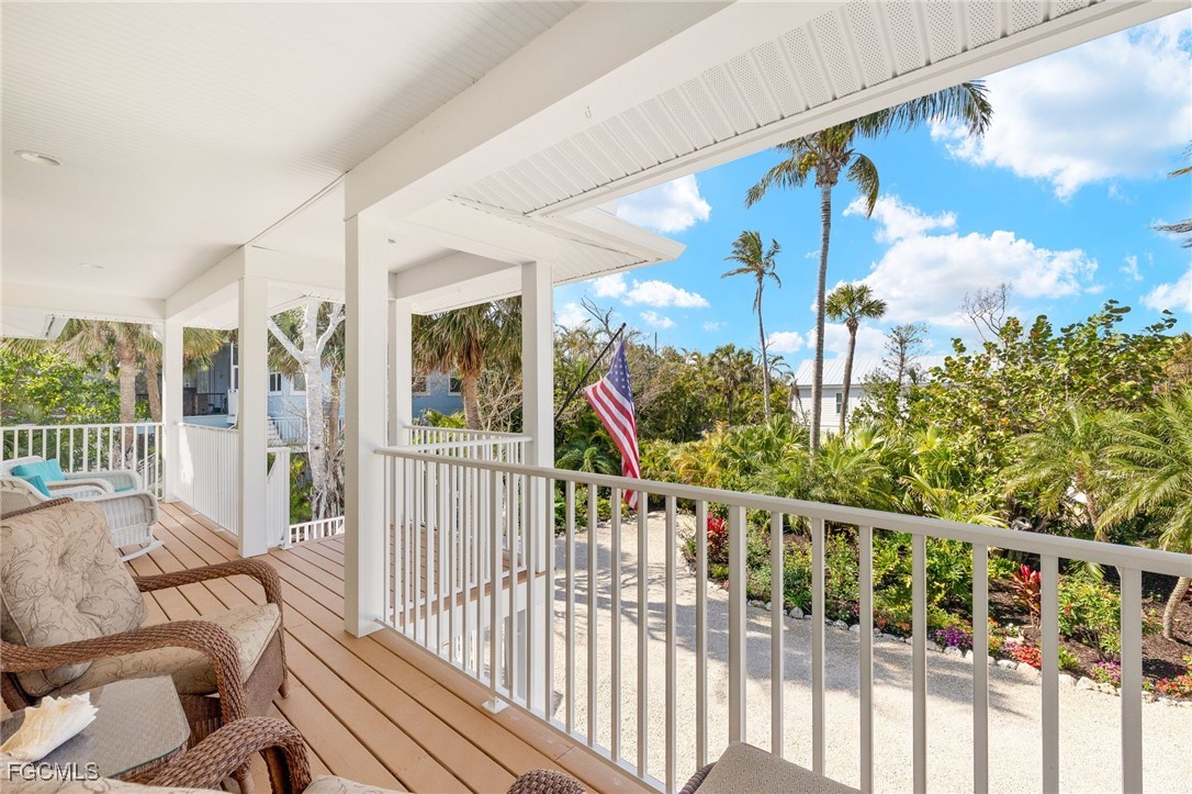 2391 Shop Road Sanibel, FL 33957 - Photo 46 of 50 a view of a porch with furniture
