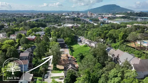 an aerial view of multiple house