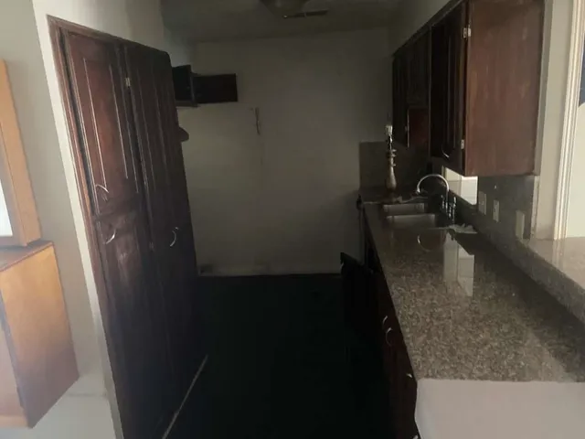 a close view of water heater room