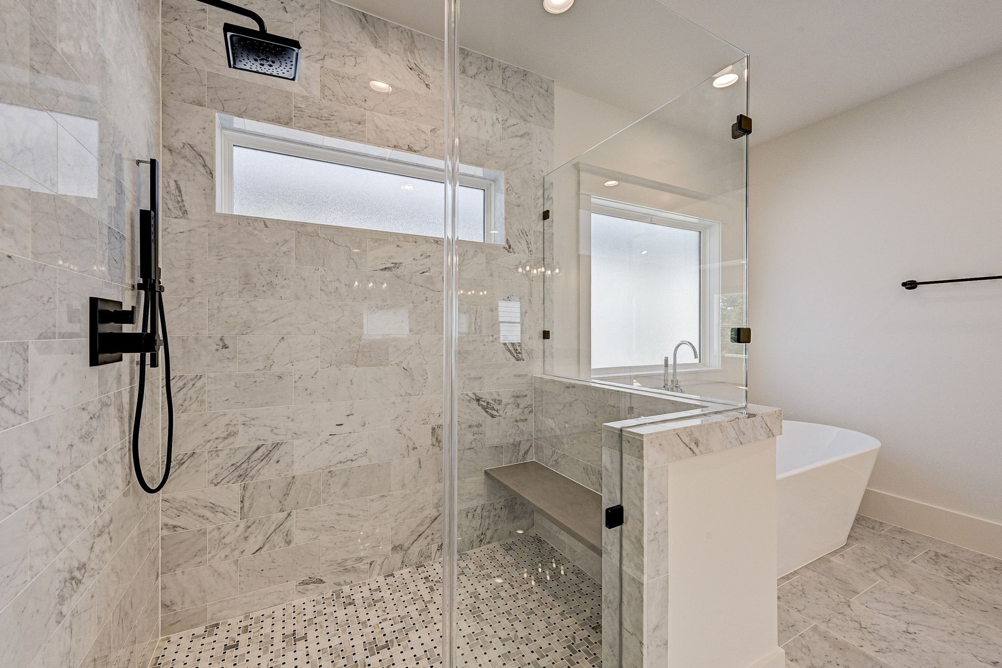 1520 Nicholson Street Houston, TX 77008 - Photo 27 of 39 a bathroom with a sink a toilet and shower