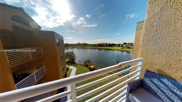a view of sitting area in balcony with seating space