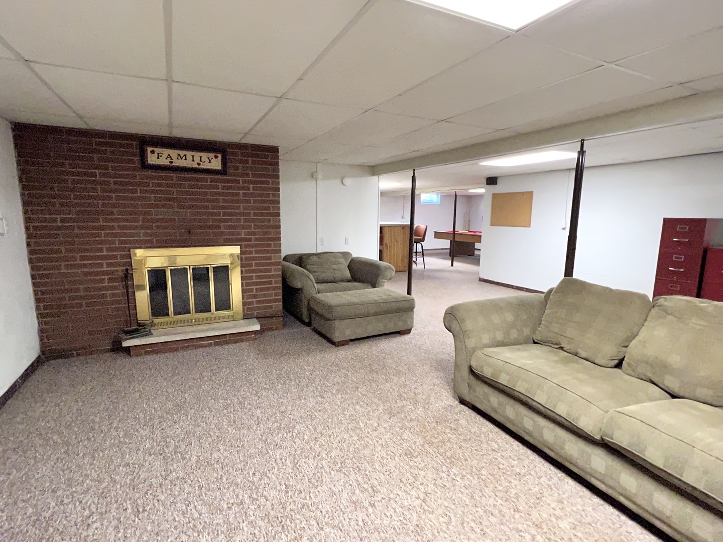 1962 Cr 3000 Rantoul Il 61866 Rantoul, IL 61866 - Photo 23 of 27 a living room with furniture and a fireplace