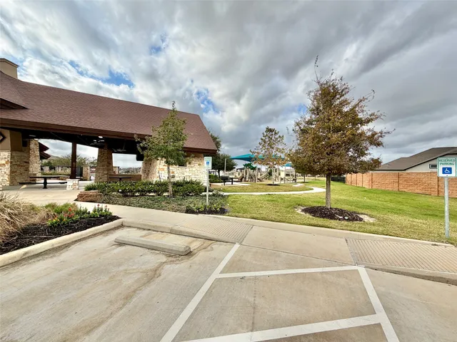 a building with trees in front of it