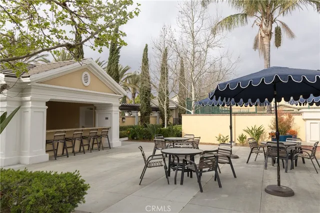 a view of outdoor space swimming pool and outdoor seating