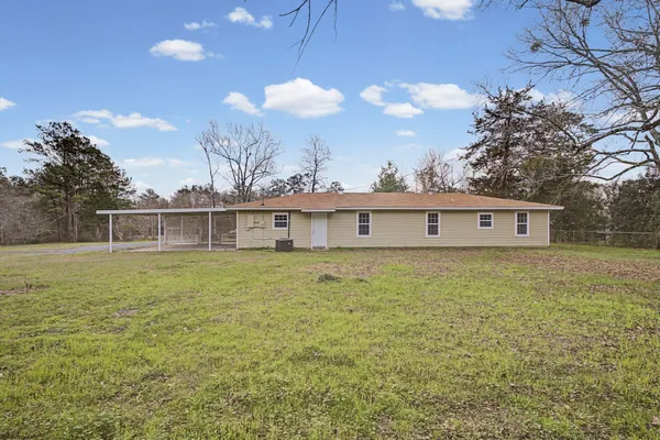 a view of a lake with mountain
