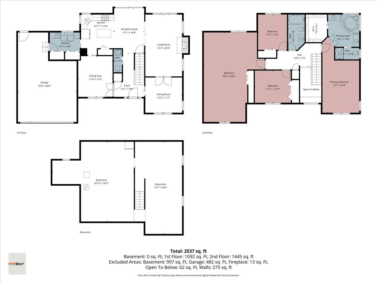 9741 Whitehall Garden Munster, IN 46321 - Photo 29 of 30 a picture of a floor plan