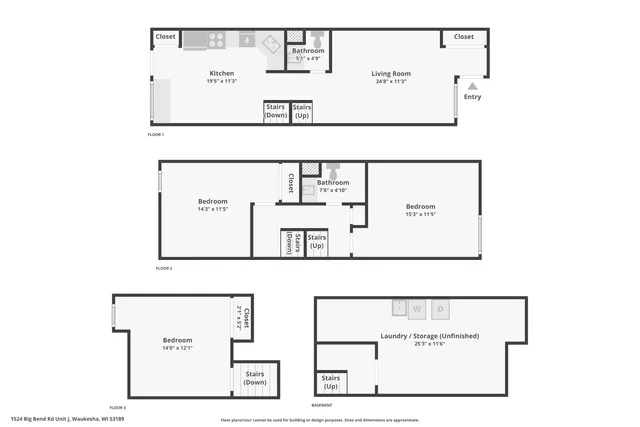 $169,900 | 1524 Big Bend Road, Unit J, Waukesha, WI 53189