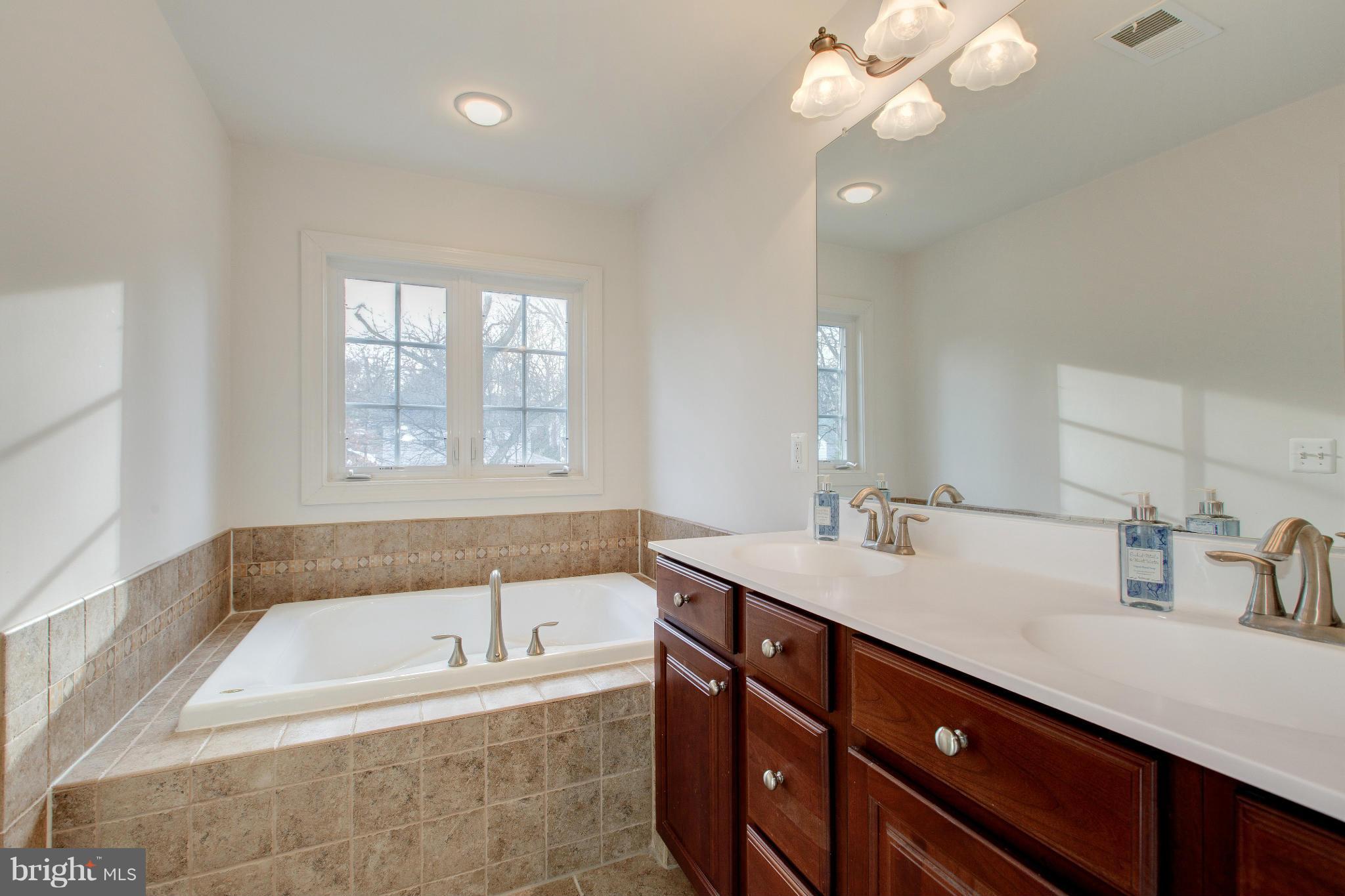 816 West Glebe Road Alexandria, VA 22305 - Photo 20 of 30 Master Bath with Luxurious Soaking Tub