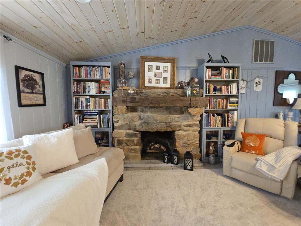 1405 Madison Road Templeton, PA 16259 - Photo 13 of 50 a living room with furniture and a fireplace