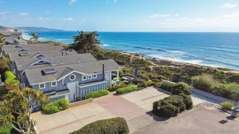 a view of an ocean and beach