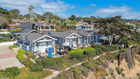 a view of a town with many houses