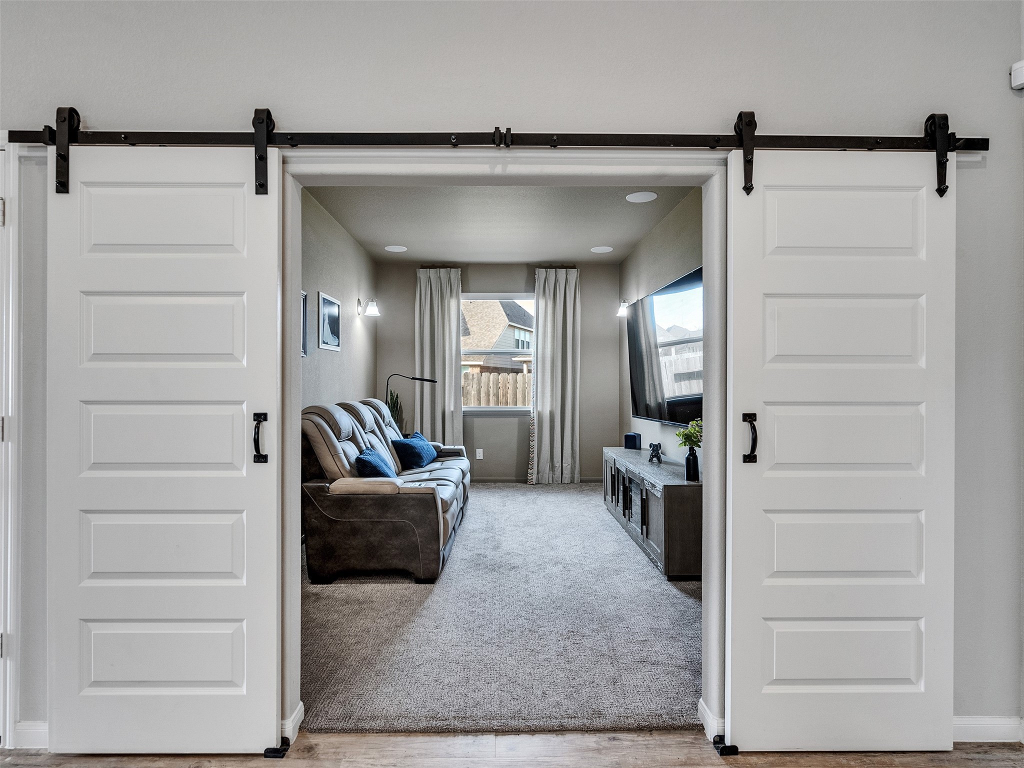 1841 Alyssa Way Alvin, TX 77511 - Photo 14 of 48 a living room with furniture and a walk in closet