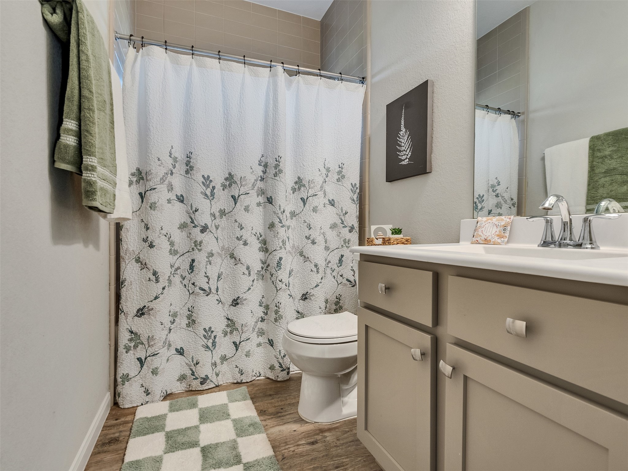 1841 Alyssa Way Alvin, TX 77511 - Photo 34 of 48 a bathroom with a sink toilet and shower