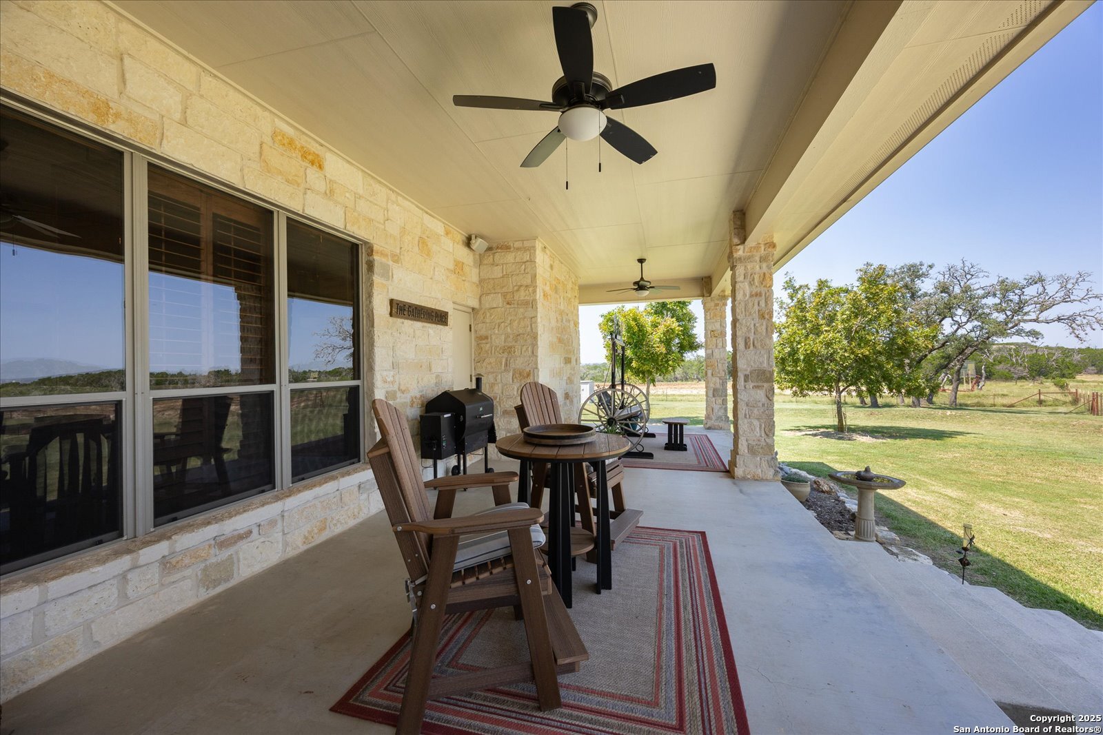 34 Cravey Road Boerne, TX 78006 - Photo 32 of 57 a view of a dining room with furniture window and outside view