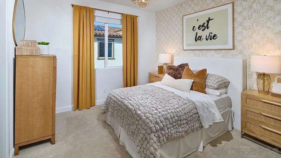 1412 Mountain Laurel Road San Marcos, CA 92078 - Photo 10 of 16 a bedroom with a bed and a painting on the wall