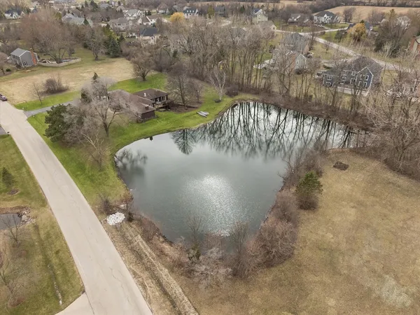 a view of a lake from a corridor