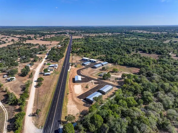 an aerial view of multiple house