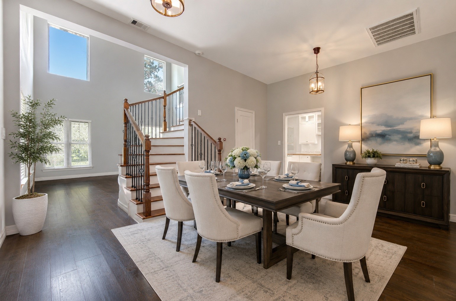 20531 Faye Tomball, TX 77377 - Photo 11 of 43 a view of a dining room with furniture and wooden floor