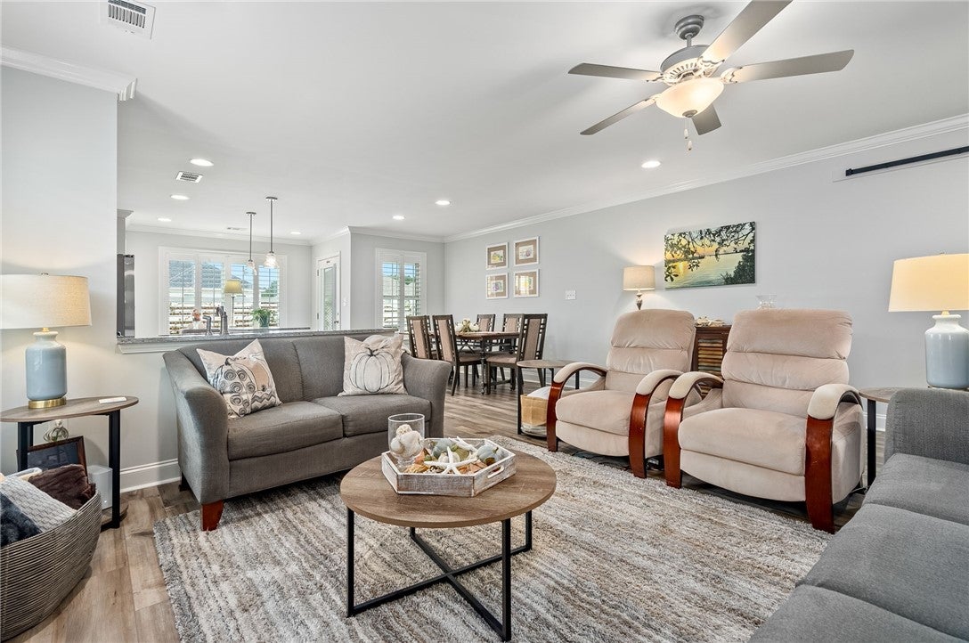 386 Bush Creek Road Opelika, AL 36804 - Photo 6 of 30 Great room open to dining area and kitchen. Plenty of room to relax or entertain.