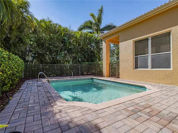 a view of backyard with green space