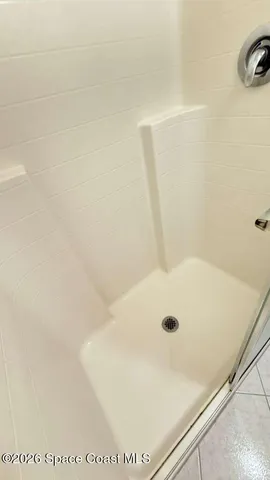 a bathroom with a tub