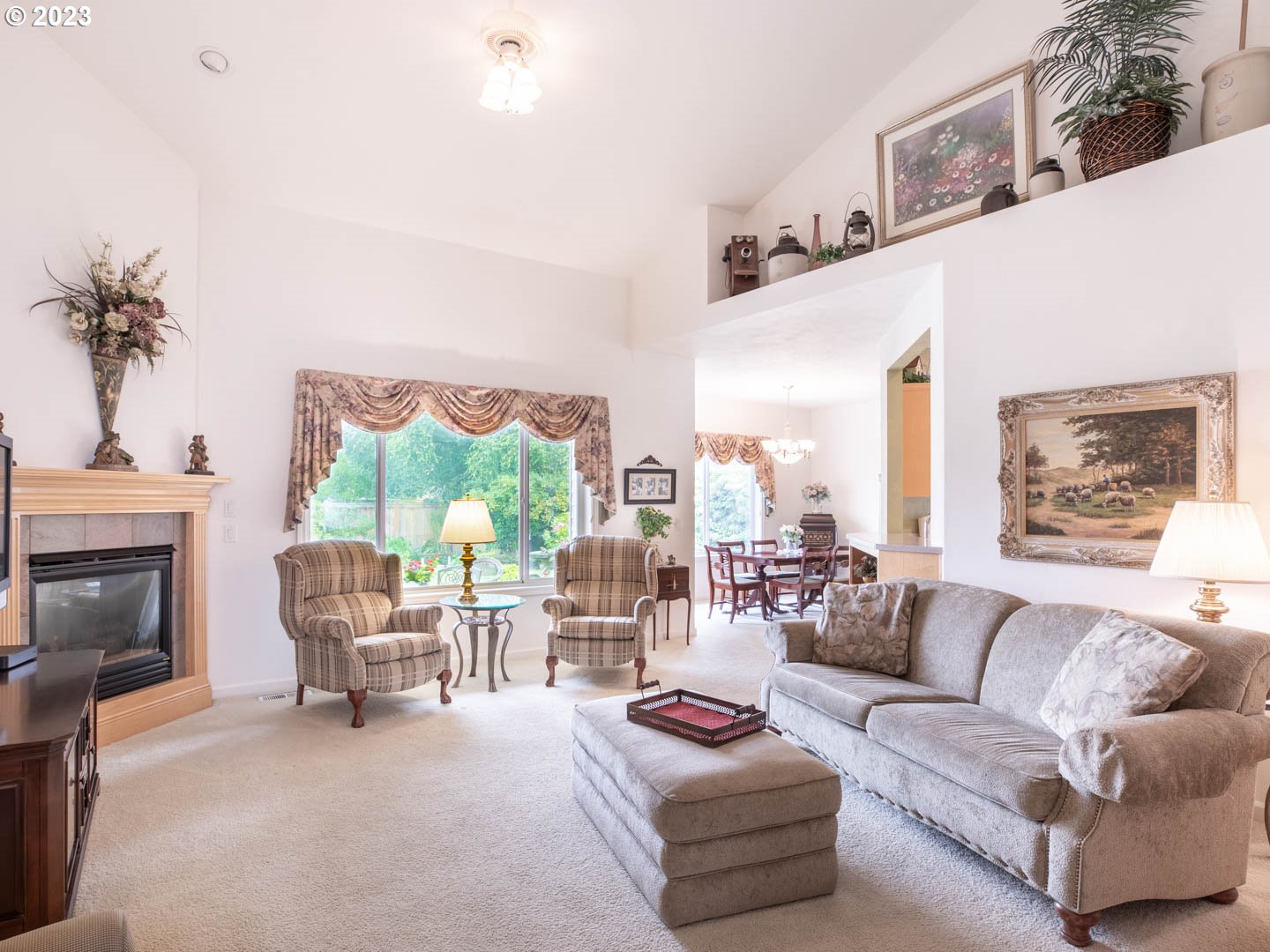 836 Old Orchard Lane Springfield, OR 97477 - Photo 5 of 29 a living room with furniture and a fireplace