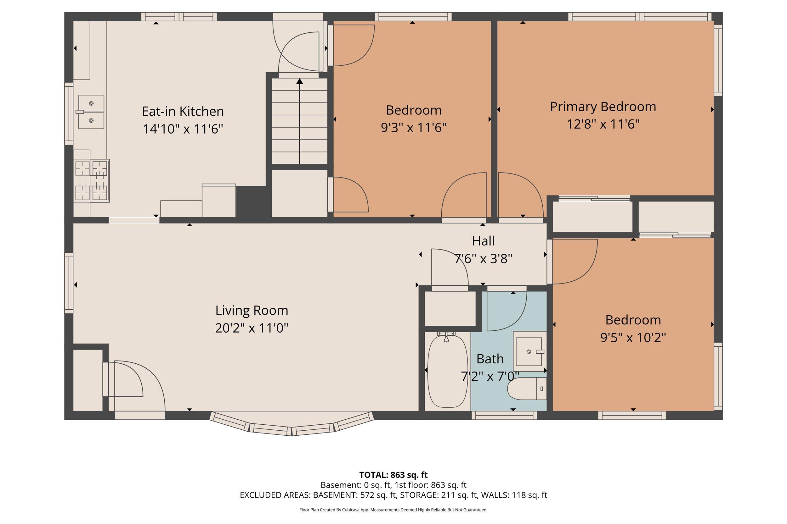 511 Grove Street Mayville, WI 53050 - Photo 30 of 32 04-Main Level w_ Dimensions