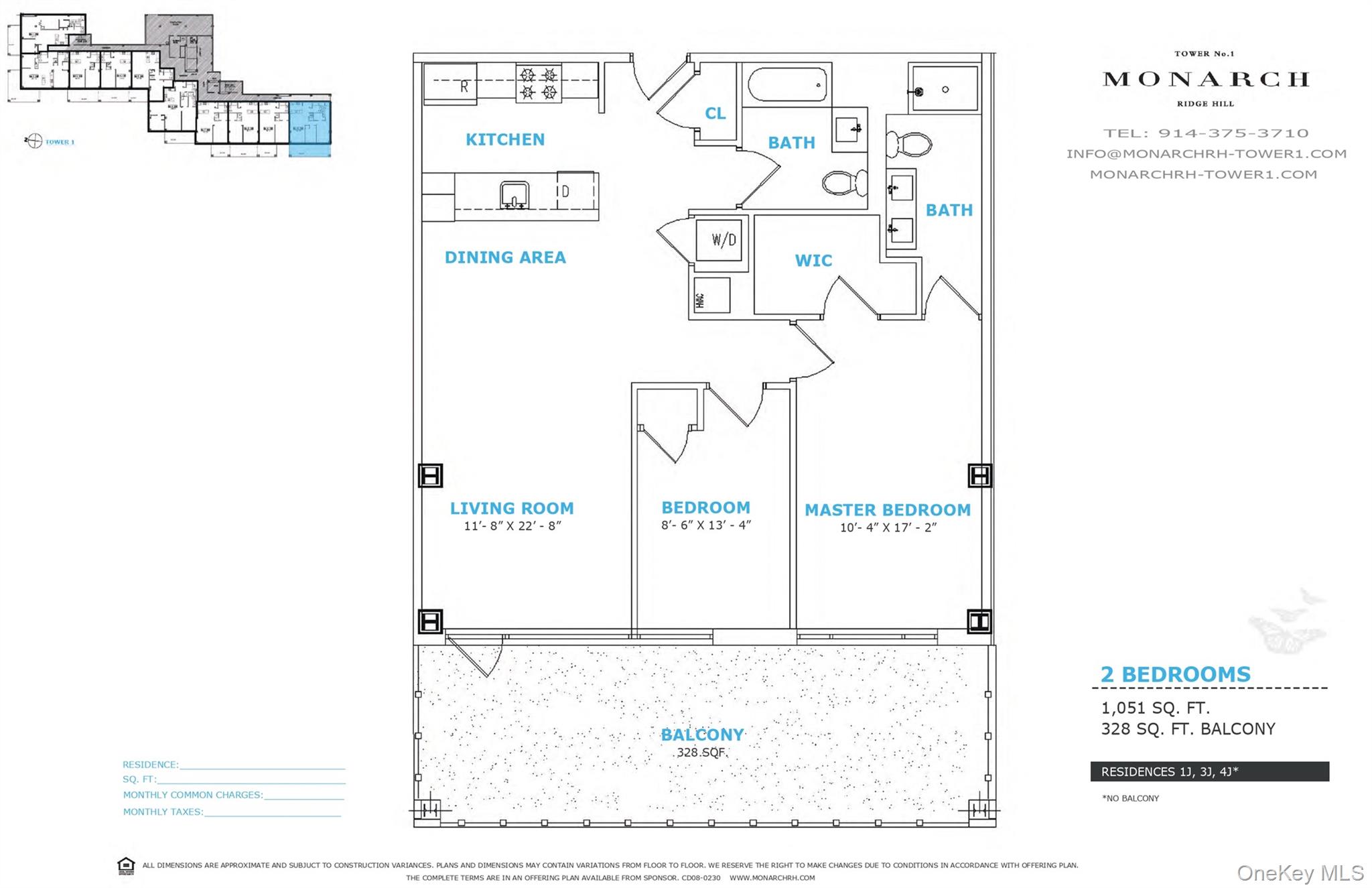 701 Ridge Hill Boulevard, Unit 1J Yonkers, NY 10710 - Photo 13 of 13 View of room layout