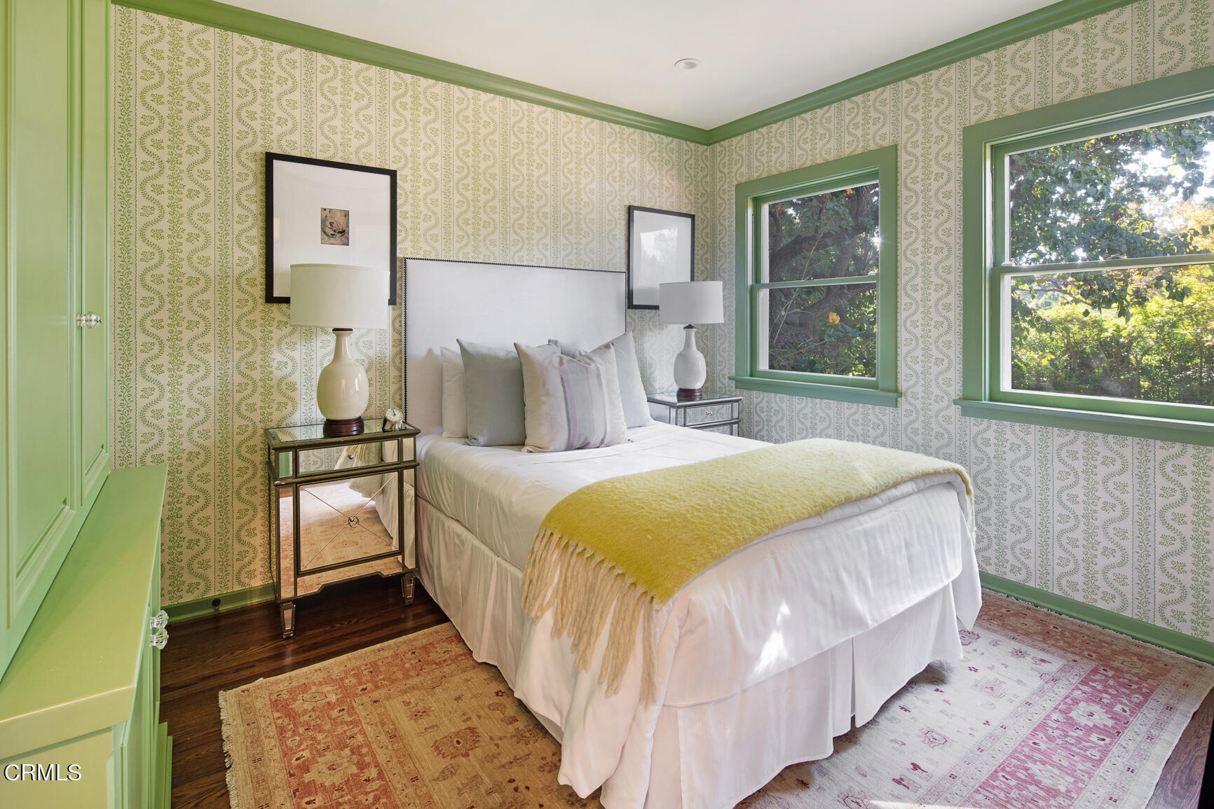 735 Holladay Road Pasadena, CA 91106 - Photo 22 of 72 a bedroom with a bed and a large window