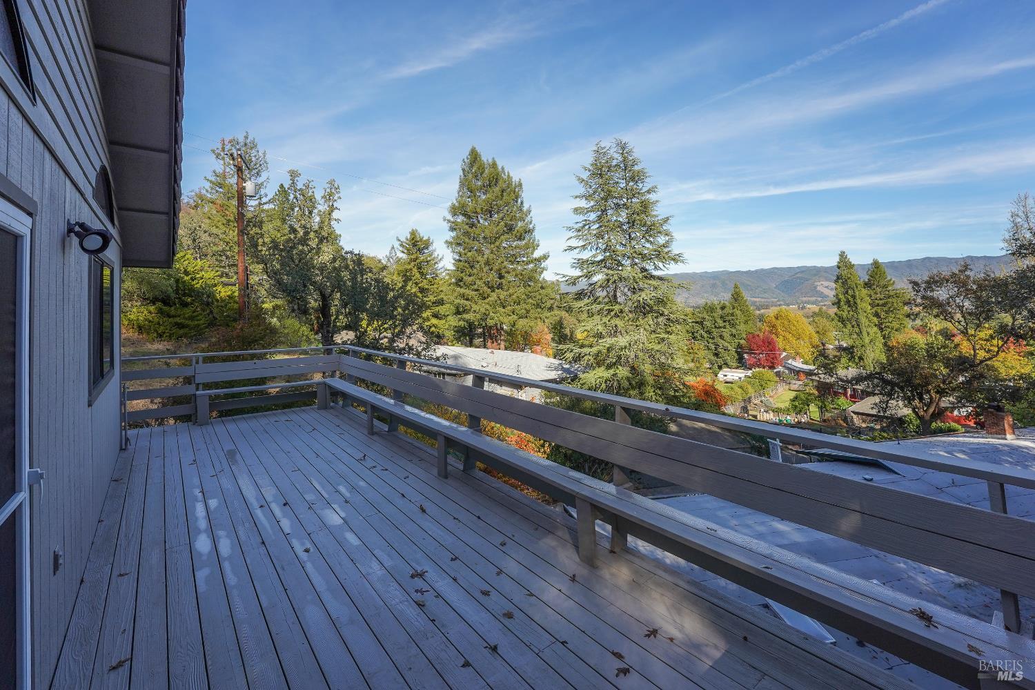 301 Toyon Road Ukiah, CA 95482 - Photo 26 of 40 Deck off of living room with valley views