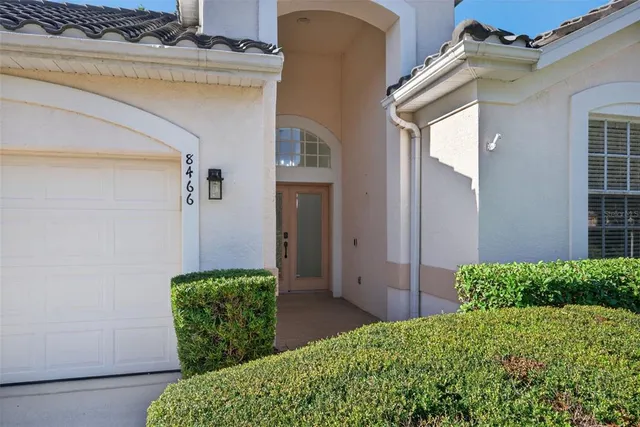 a view of potted plants in front of door