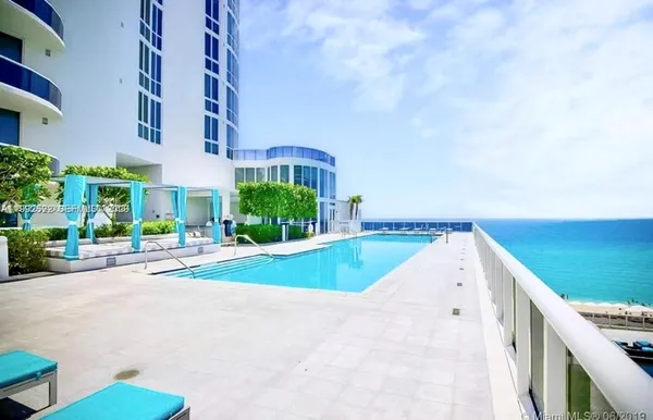 a view of a terrace with a bench