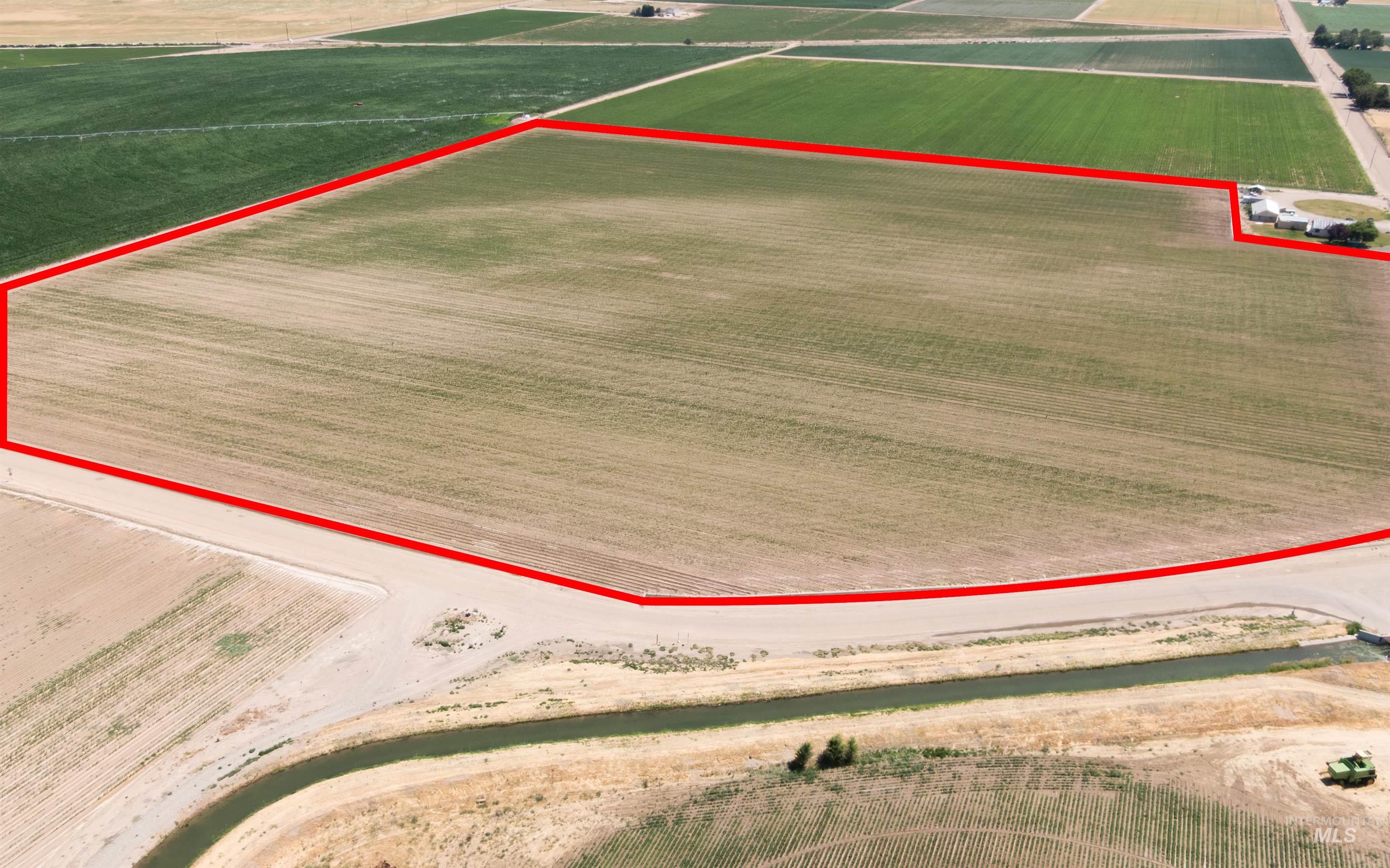 Tbd Tbd Middle Wilder, ID 83676 - Photo 8 of 9 Overview of rural landscape with rows of crops and property parcel outlined