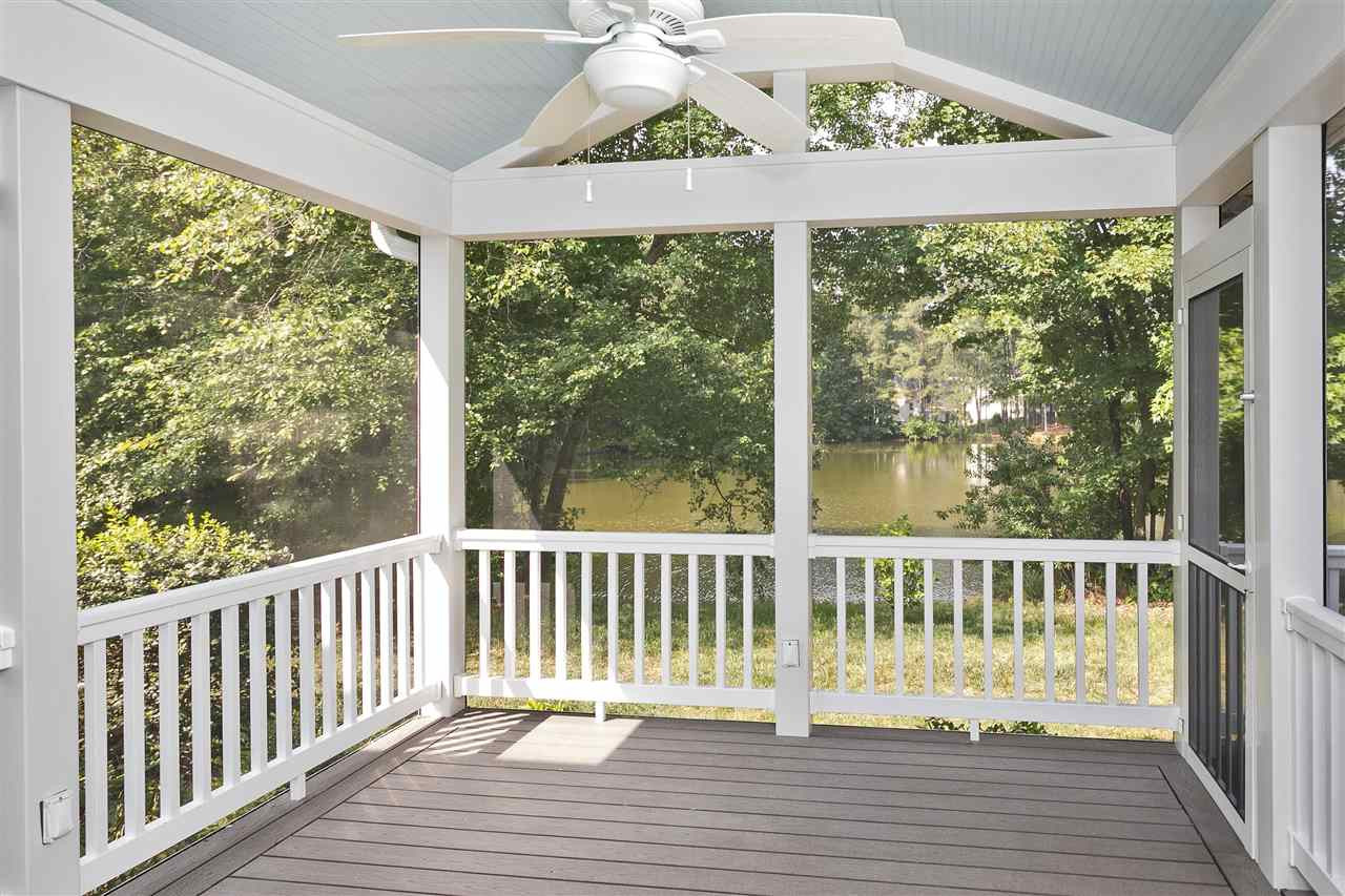 5816 Brookshadow Drive Raleigh, NC 27610 - Photo 18 of 27 Amazing Screen Porch with Water Views