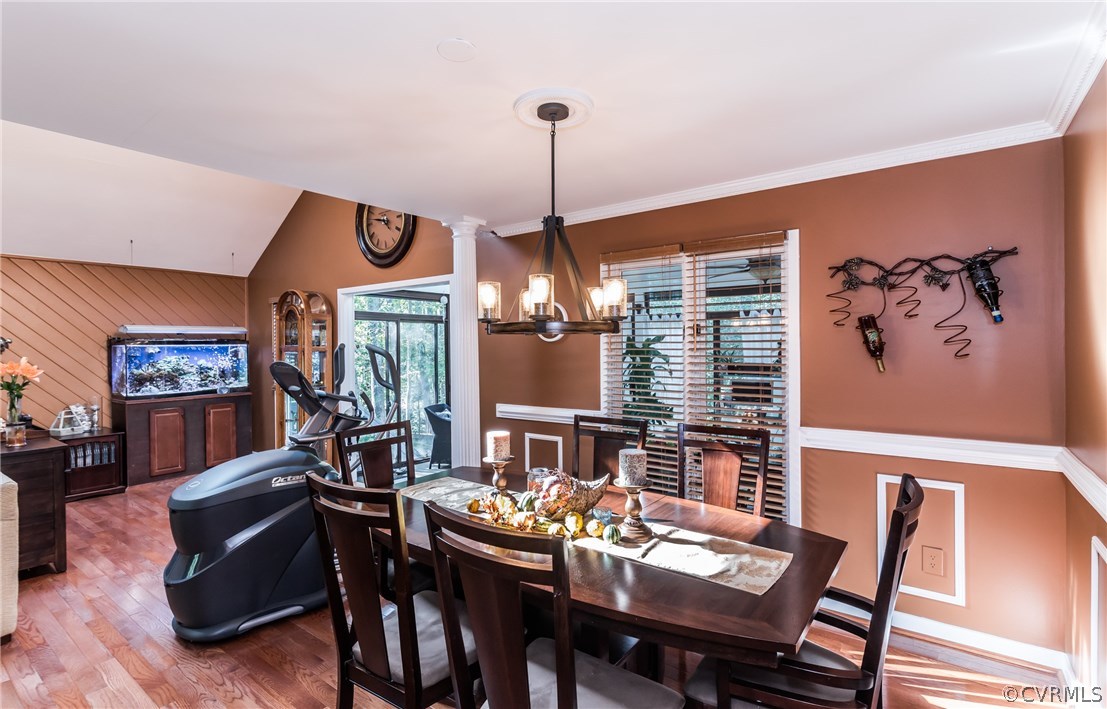 3216 Fortunes Ridge Road Midlothian, VA 23112 - Photo 14 of 41 a view of a dining room with furniture window and outside view