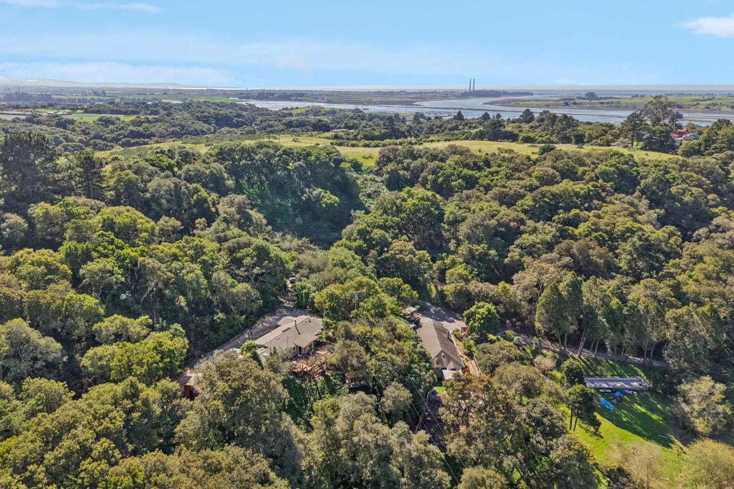 122 Strawberry Road Watsonville, CA 95076 - Photo 53 of 57 an aerial view of a houses with a lake