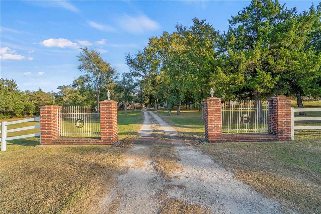 View of front gate from Broach Rd