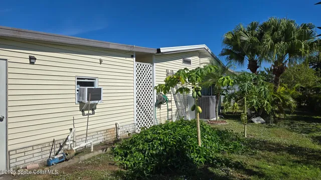 a potted plant sitting in front of a house