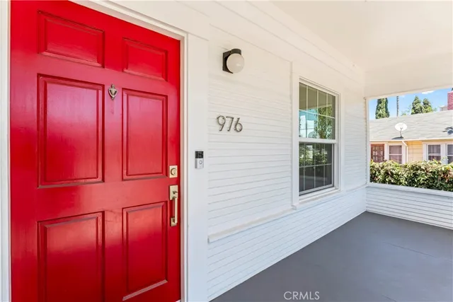 a view of front door