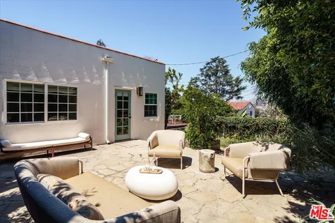 a outdoor space with furniture