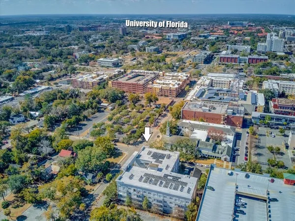 an aerial view of city